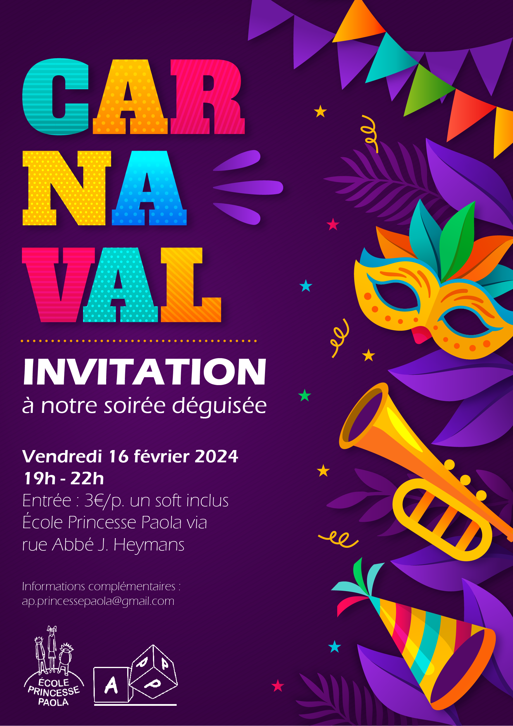 Affiche Bal de Carnaval 2024